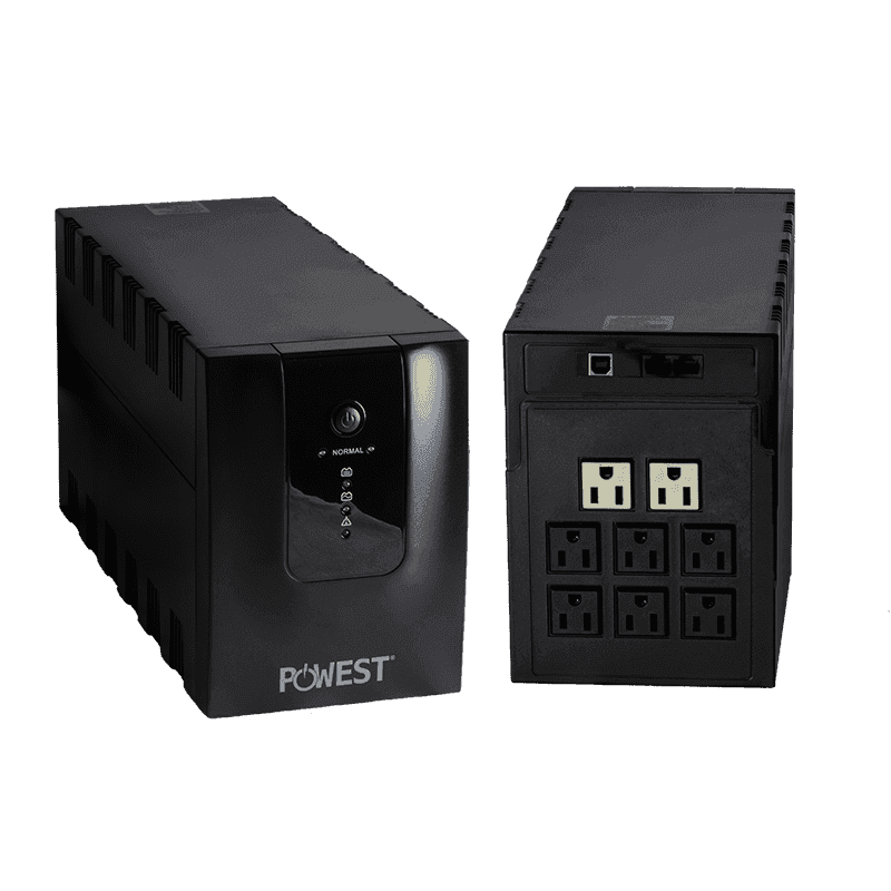 UPS Interactiva De 1250VA/600W Powest UPS1.25KVA-MK