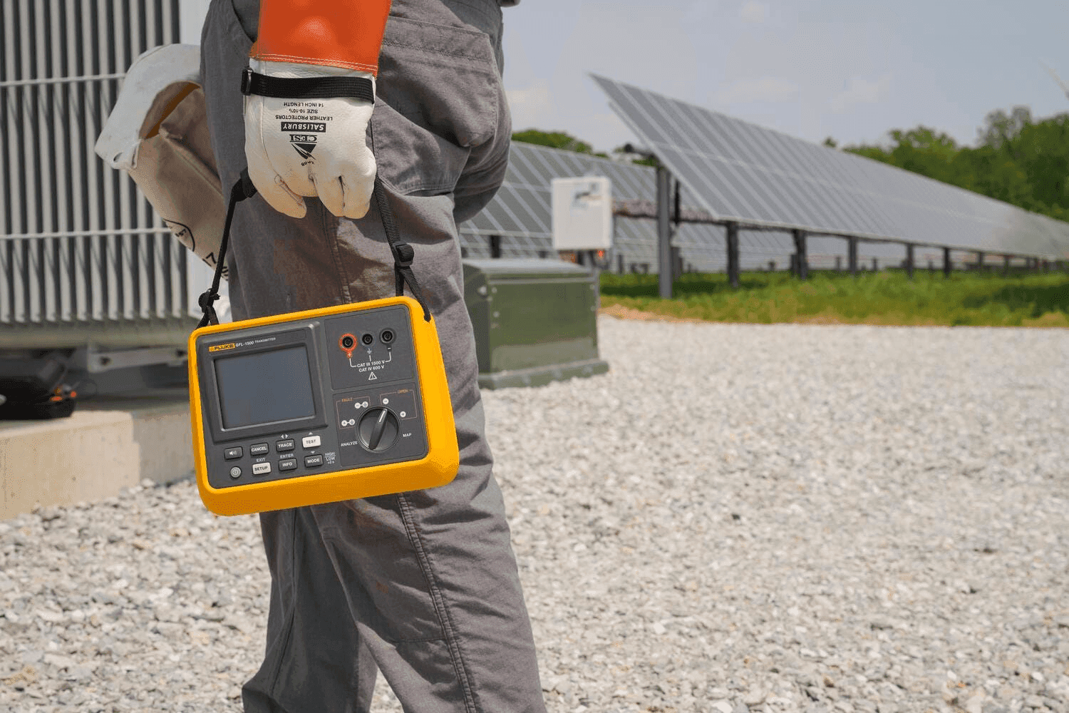 Localizador de fallos a tierra en instalaciones fotovoltaicas Fluke GFL-1500
