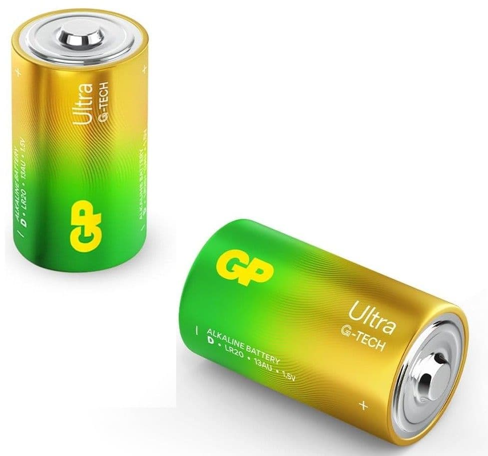 Pila alcalina tipo D de 1.5V GP ALKD