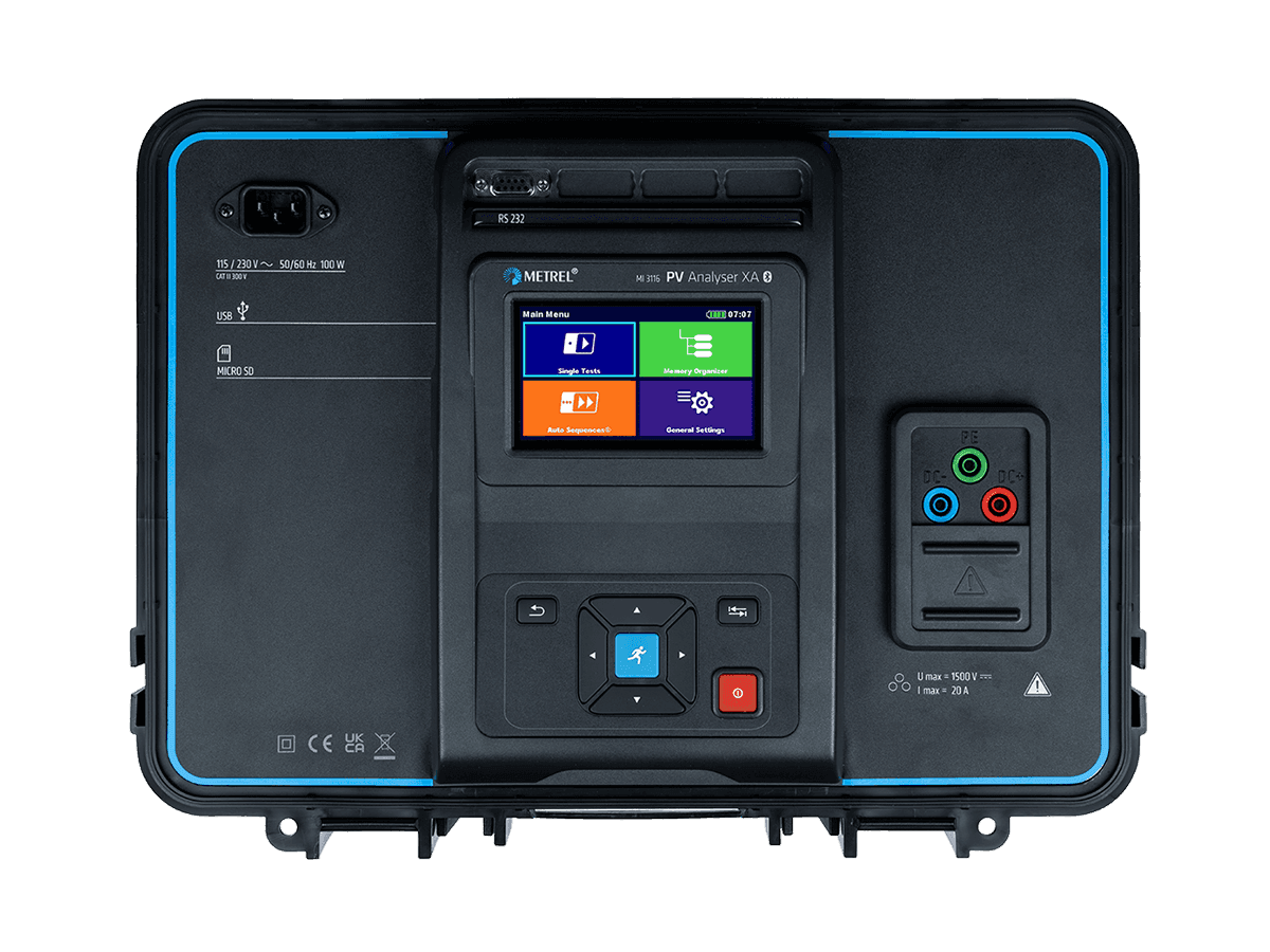 Comprobador de instalaciones eléctricas y fotovoltaicas Metrel MI3116PV Analyser-XA  M3116 