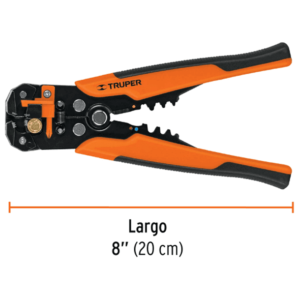 Pinza Pelacables Automática 8" 22-10 AWG Truper PEC-AUT