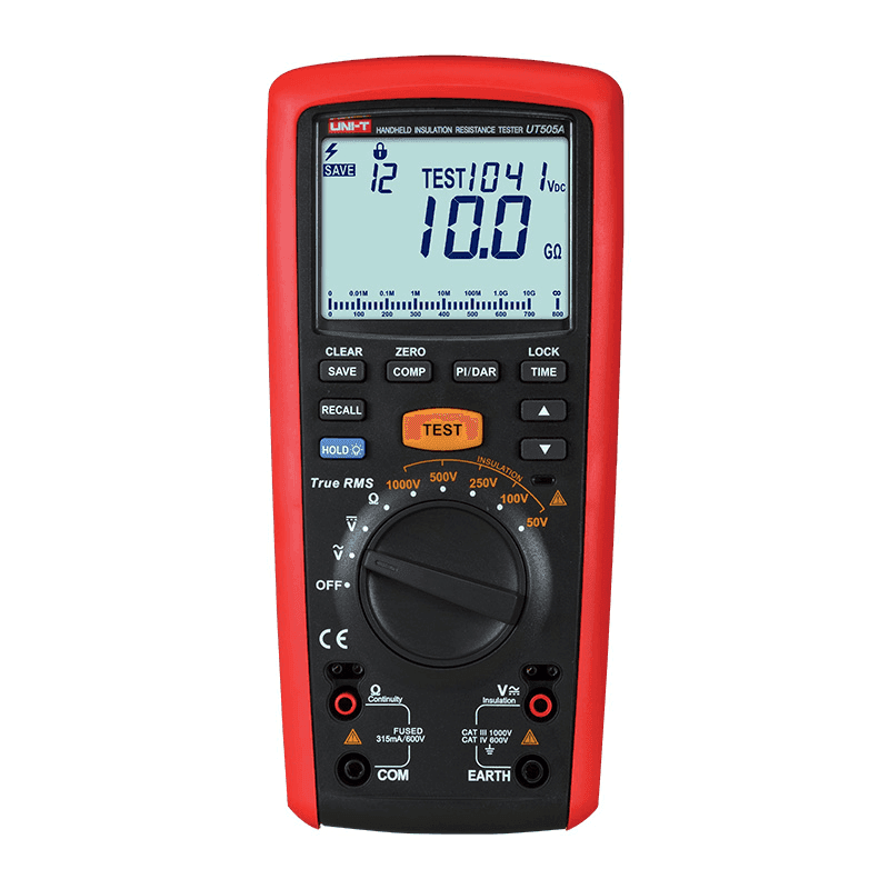 Medidor De Resistencia De Aislamiento 20GΩ 1KV Unit UT505A