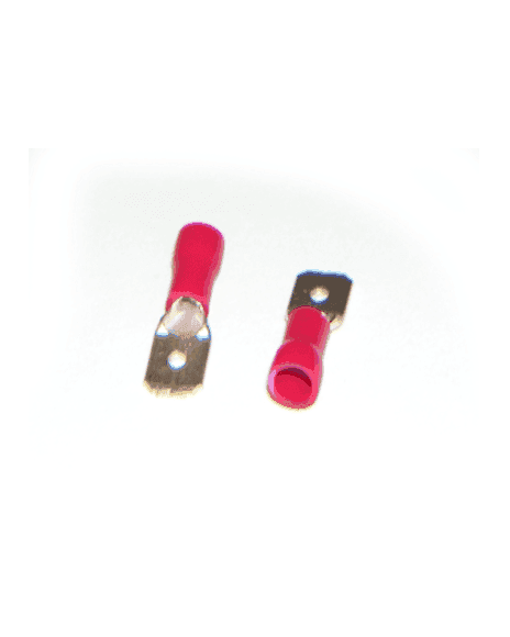 Terminal Macho Plana Tipo Faston De 6.3mm Calibre 22-18Awg BM180