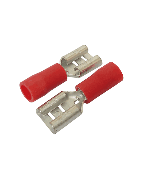 Terminal Hembra Plana Tipo Faston De 6.3mm Calibre 22-18Awg BM190