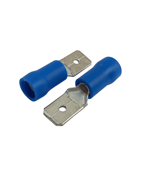 Terminal Macho Plana Tipo Faston De 6.3mm Calibre 16-14Awg BM280