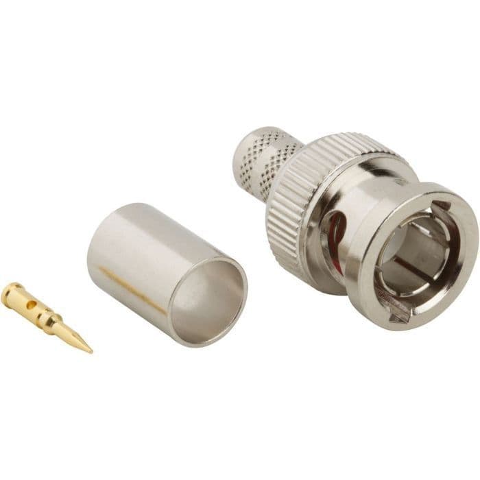 Conector Bnc Para Ponchar Macho Para Cable Rg6 Amphenol CN393A