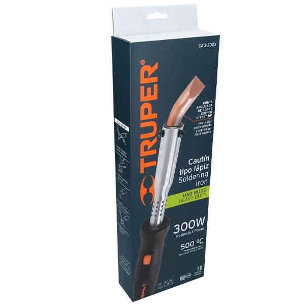 Cautín 300W Tipo Lápiz Punta Angulada Truper CPA300W