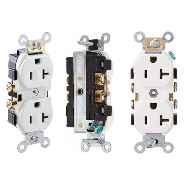 Tomacorriente Doble Nema Leviton 5-20R CR20W