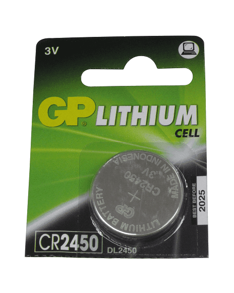 Batería De Litio Tipo Moneda 3V 610mAh De 24.5mm X 5mm CR2450