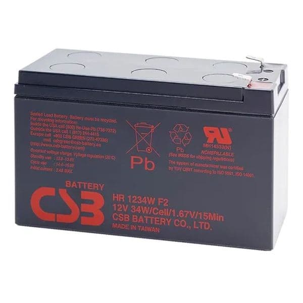 Batería 12V-9Ah Recargable HR1234W CSB ES9-12CSB