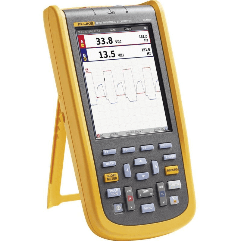 Osciloscopio Portátil 2 Canales, 20Mhz con Software Fluke F123B/S