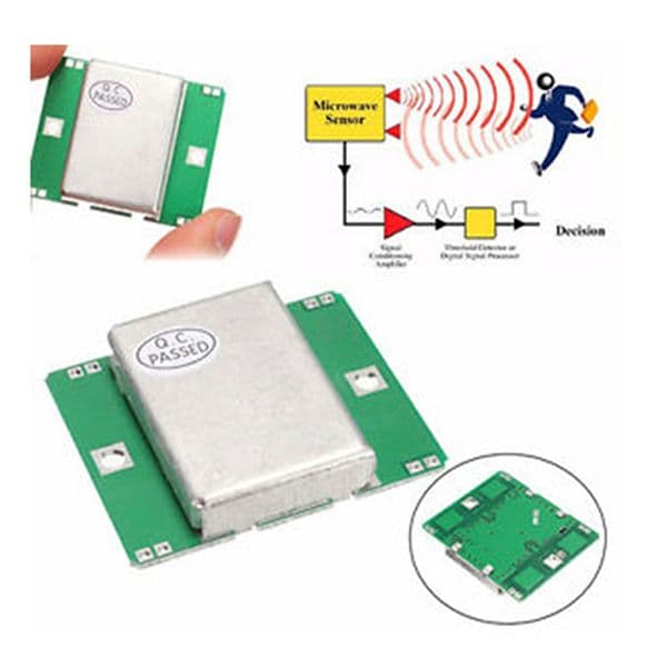 HB100 Detector de movimiento de radar Doppler 10,525GHz