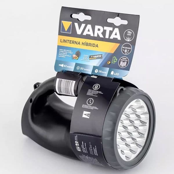 Linterna Híbrida 19 Led Varta 110V LINH19