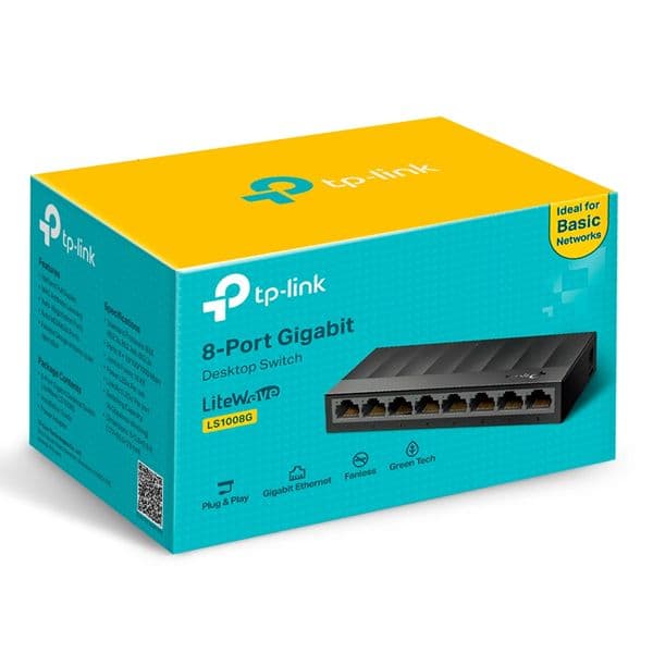 Switch De Red De 8 Puertos 10/100/1000Mbps Tp-Link LS1008G