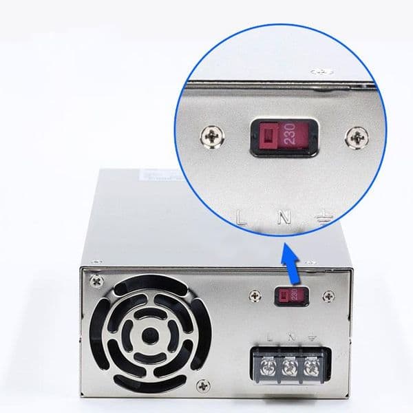 Fuente Conmutada 12VDC-50A 600W Mean Well SE600-12