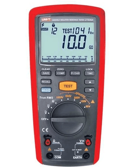 Medidor De Resistencia De Aislamiento 20GΩ 1KV Unit UT505A