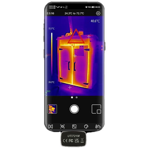 Cámara Termográfica UTI721M para celular Android