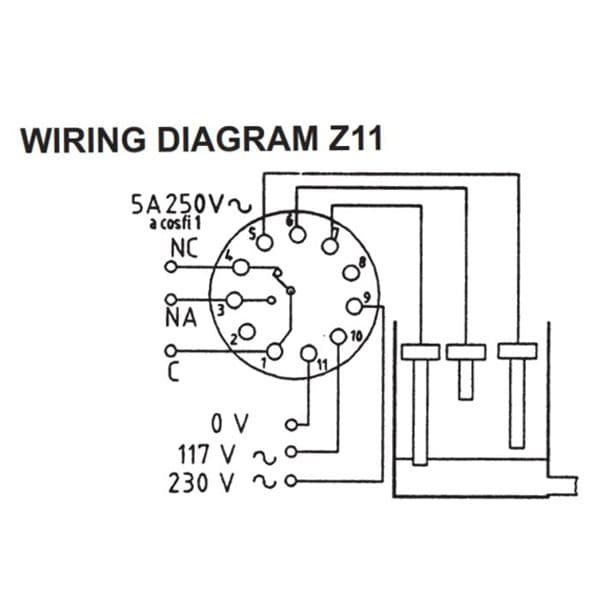 Control De Nivel Por 3 Electrodos Con Sensibilidad Ajustable Z11