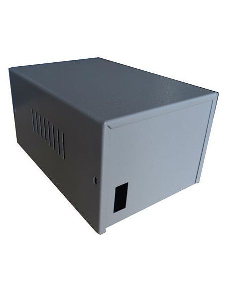 Caja de metal para proyecto color azul y blanco 106X102X96mm - aelectronics