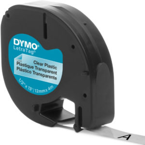 CINTA-DYMO Cinta para etiquetas letratag color negro DYMO