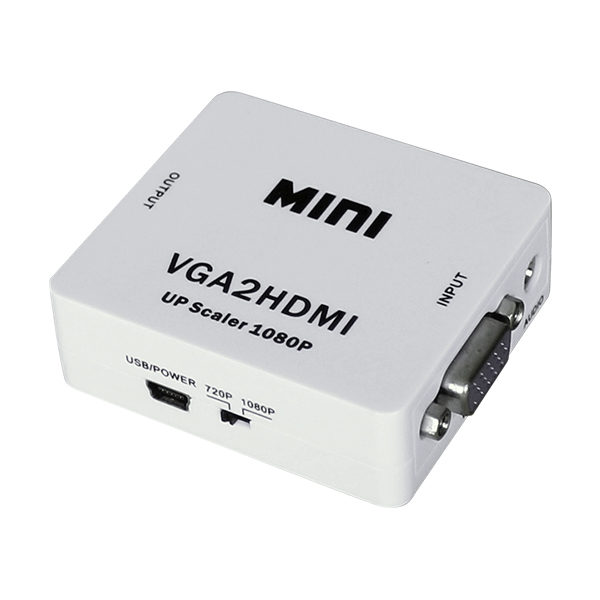 Convertidor VGA a HDMI con Audio Digital Full HD 1080p