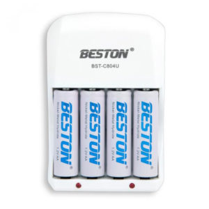 Cargador BST-C804U + 4 Pilas Recargables AA /1500 mAh