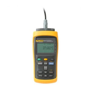 Lectura del termómetro de mano Fluke Calibration 1523
