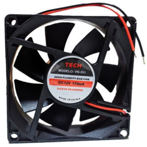 Ventilador Axial DC 3" 12Vdc Techman VS312AVE