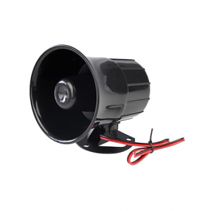 S12V Sirena Negra 6 tonos 12Vdc 20W 115~120dB